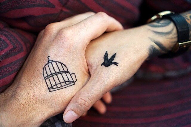 Matching tattoos.